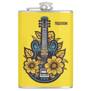 Custom Name & Color Ukulele Flask