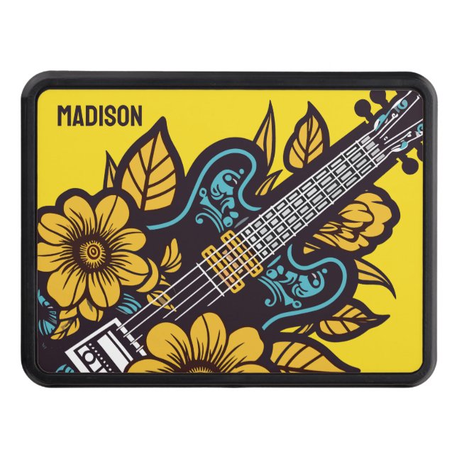 Custom Name & Color Ukulele Hitch Cover (Front)