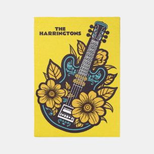 Custom Name & Color Ukulele Outdoor Rug