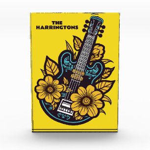 Custom Name & Color Ukulele Photo Block