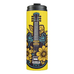 Custom Name & Color Ukulele Thermal Tumbler