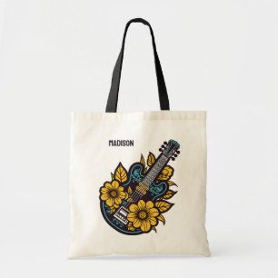 Custom Name & Color Ukulele Tote Bag