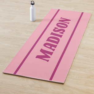 Custom name & color yoga mat