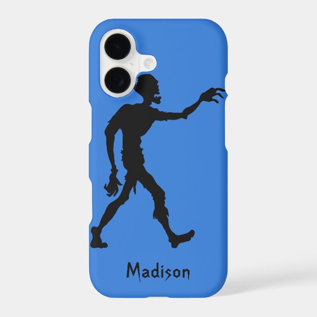 Custom name & color Zombie phone cases (Back)