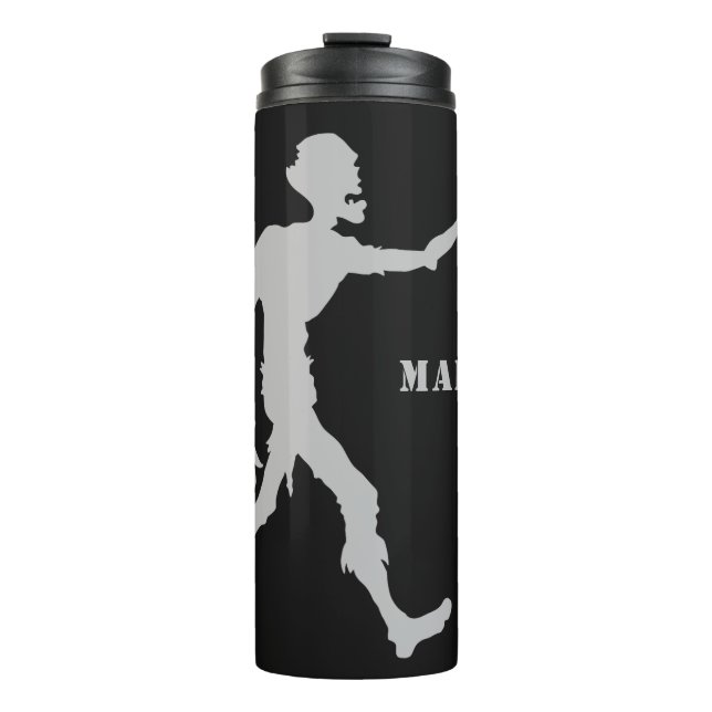Custom name & color Zombie tumbler (Front)