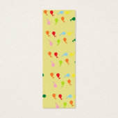 Custom name colorful balloons bookmark (Back)