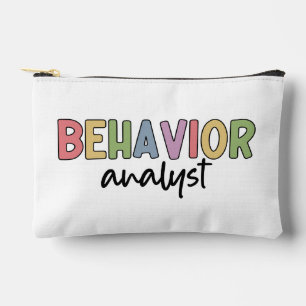 Custom Name Colorful Behavior Analyst Accessory Pouch
