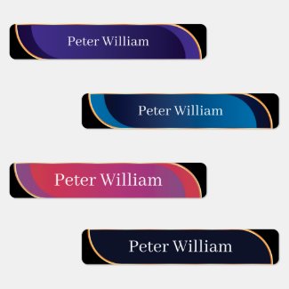 Custom Name Colorful Elegant High School  