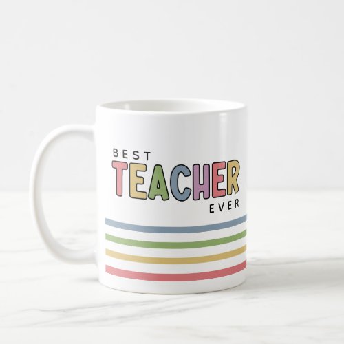 Custom Name Colorful Teacher Appreciation Gifts Coffee Mug