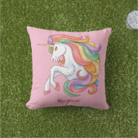 Custom Name Colorful Unicorn