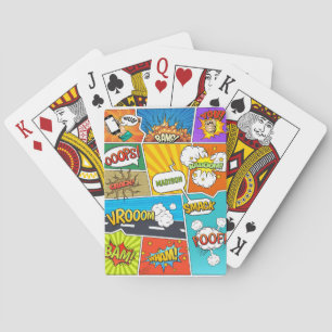 Custom Name Comics Poker Cards