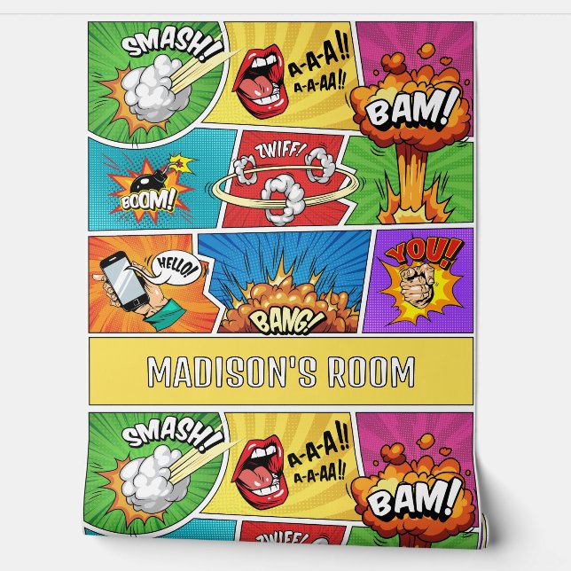 Custom Name Comics Wallpaper (Unrolling)