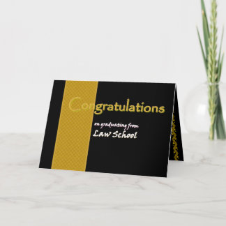CUSTOM NAME Congratulations Law School Graduate Card