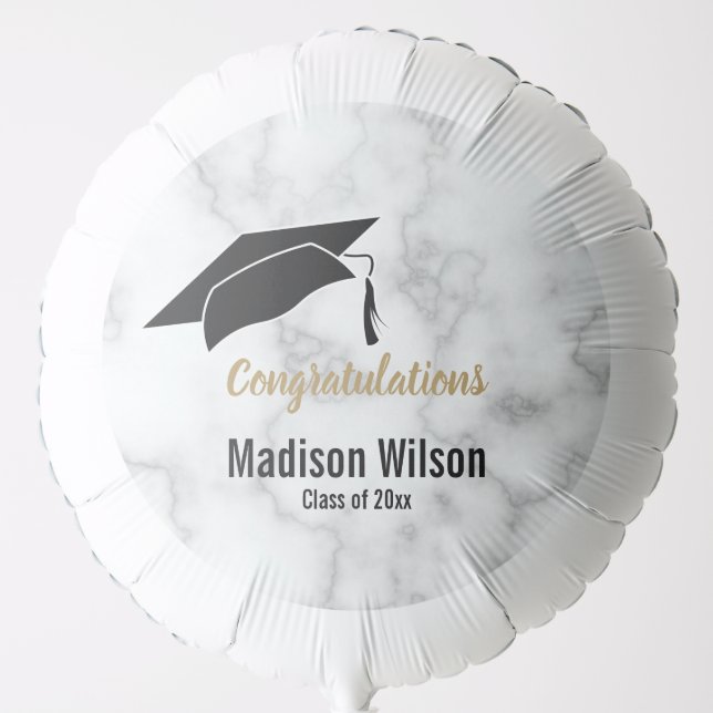 Custom Name Congratulations to the Graduate Balloon (Front)