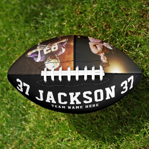 Custom Name Cool 2 Photo Football Team Number