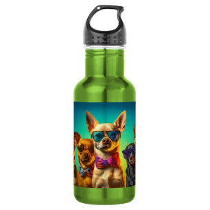 Custom Name Cool Dogs Stainless Steel Water Bottle