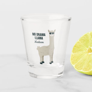 Custom name Cool Llama shotglass Shot Glass