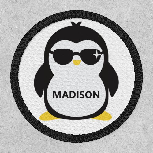 Custom name Cool Penguin Patch