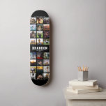 Custom Name Cool Trendy Instagram Photo Collage Skateboard<br><div class="desc">Modern Instagram Photo Collage design for skateboards: Personalize with your favorite photos as well as message with custom names and make this the coolest Birthday gift ever!</div>