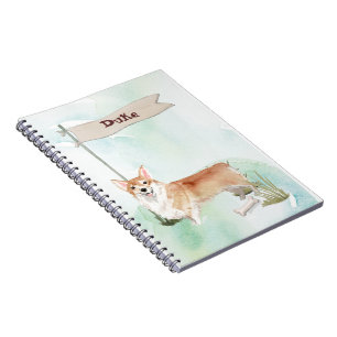Custom Name Corgi Pet Dog Notebook
