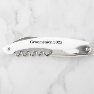 Custom name corkscrew or Groomsmen