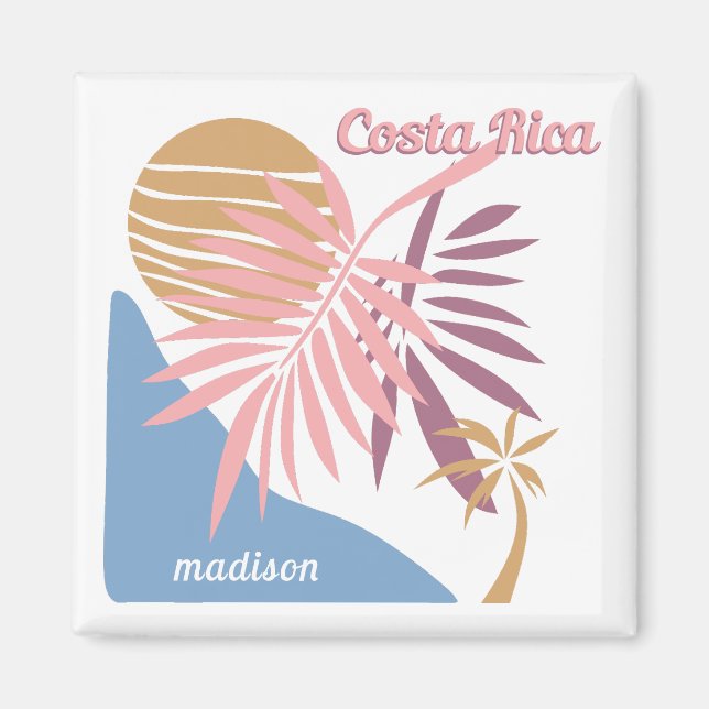 Custom Name Costa Rica Magnet (Front)