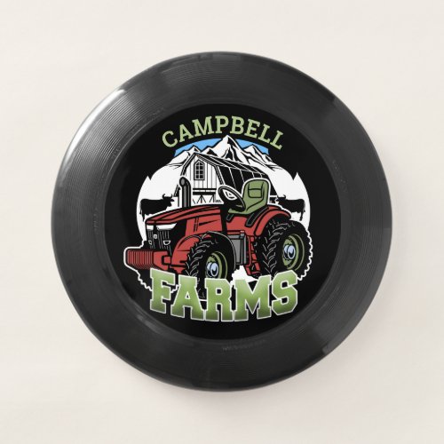 Custom NAME Country Farms Barn Tractor Farmer Wham_O Frisbee