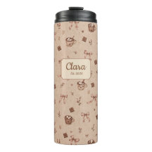 Custom Name Cozy Cocoa Hot Chocolate Pattern Gift