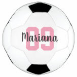 Custom Name Create Your Own Girl Pink Personalized Soccer Ball at Zazzle