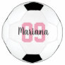 Custom Name Create Your Own Girl Pink Personalized Soccer Ball