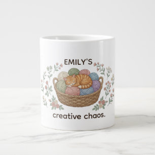 Custom Name Creative Chaos Cat Specialty Mug