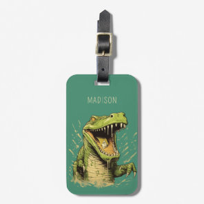 Custom Name Crocodile Luggage Tag
