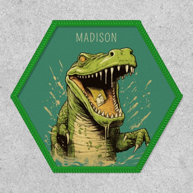 Custom Name Crocodile Patch (Front)