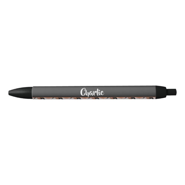 Custom name crow pattern pen (Front)