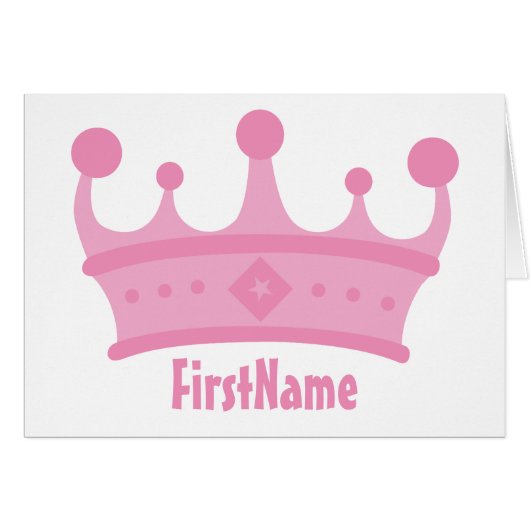 Custom Name Crown Cards (Front Horizontal)