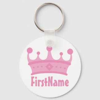 Custom Name Crown Keychain