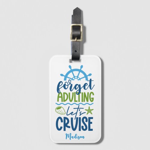 Custom Name Cruise Luggage Tag