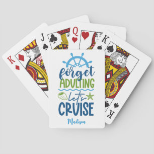 Custom Name Cruise Poker Cards