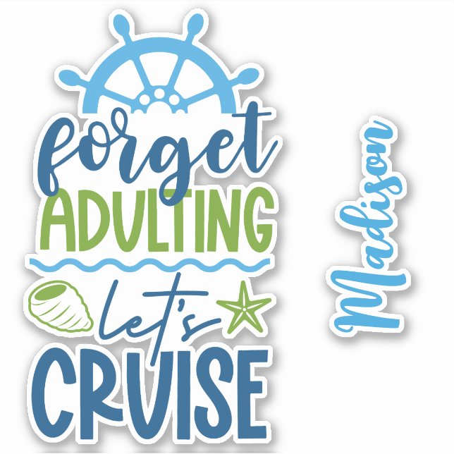 Custom Name Cruise Sticker (Front)