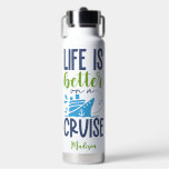 Custom Name Cruise Water Bottle<br><div class="desc">Change the text field to what you wish. See my store for more cruise items.</div>