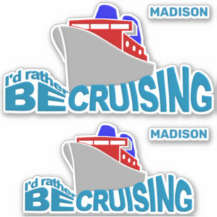 Custom Name Cruising Sticker