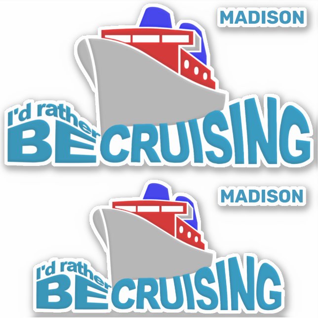 Custom Name Cruising Sticker (Front)
