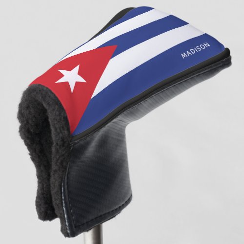 Custom name Cuba Flag Golf Head Cover