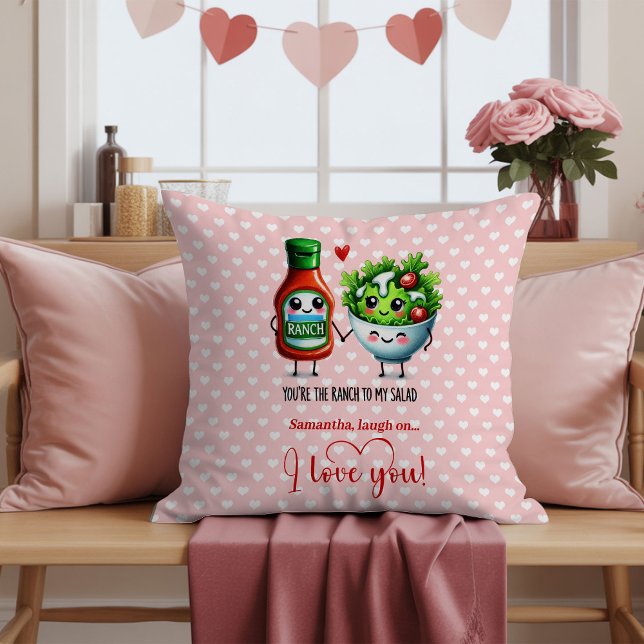 Custom Name Cute Food Funny Valentine Pillow (Custom Name Cute Food Funny Valentine Pillow

)