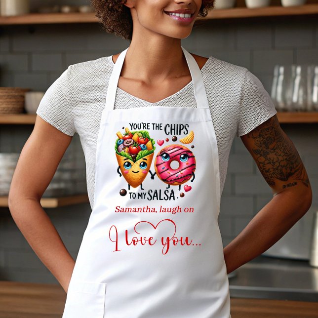Custom Name Cute Food Sweet Love Gift Apron (Custom Name Cute Food Sweet Love Gift Apron)