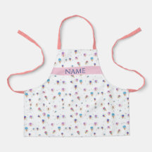 Custom Name - Cute Ice Cream Pattern Kids