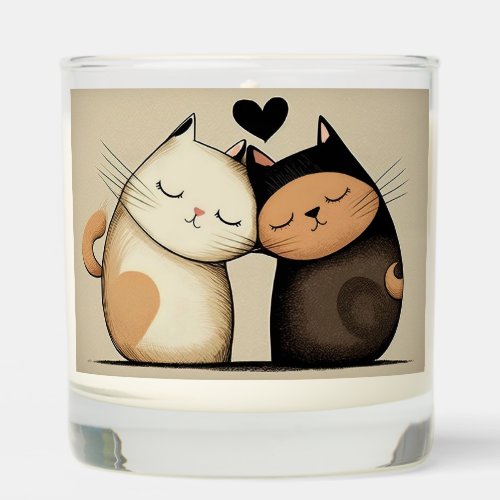 Custom Name Cute Little Bears sending Love Scented Candle