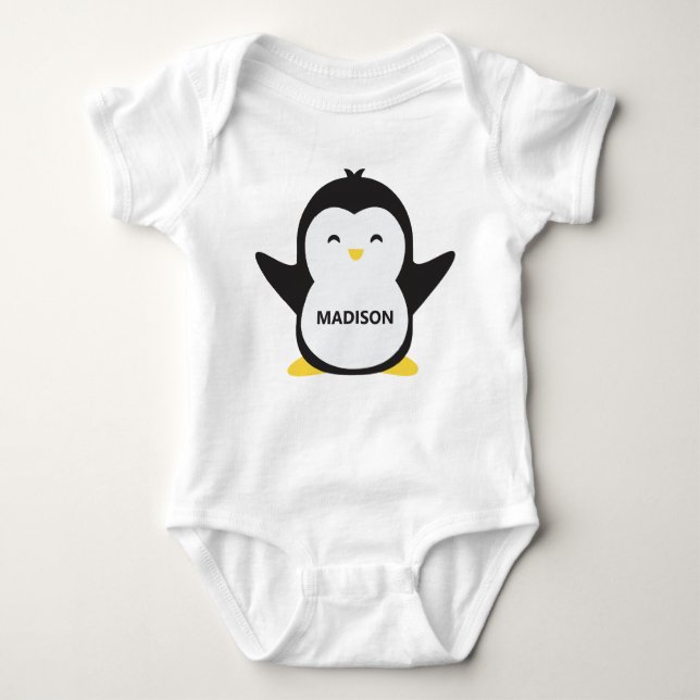 Custom name cute penguin shirts (Front)