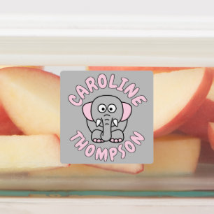 Custom Name Cute Zoo And Farm Animals Kids' Labels