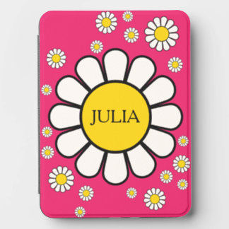 Custom Name Daisies Print on Hot Pink Kindle Cover
